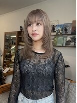 ポール(pole)&nbsp;札幌ミディアム　ヌードベージュザクザクレイヤー