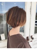 ショートボブ/ナチュラルグラデーション