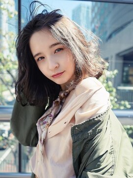 ネウィベルシア 名駅(newi belsia) マッシュウルフベージュくすみカラーラベージュラベンダーピンク