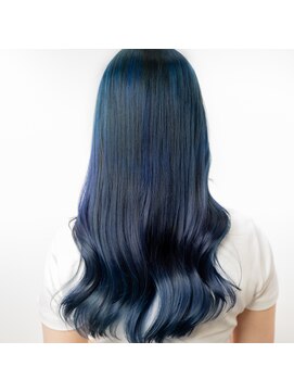 ミル 今治(1003 mille IMABALI) 黒染めからでもワンブリーチでブルーに！【1003mille】