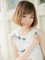 クオーレ ヘア アンジュ 水戸店(CUORE HAIR ange)&nbsp;水戸/イルミナカラー/デザインカラー/斜めバングc