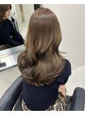 5401髪質改善グレージュカラーレイヤーロング韓国ワンホンヘア