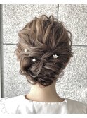 ヘアセット/結婚式/二次会/ヘアアレンジ/ヘアアップ/朝霞