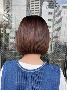 アドア 横浜(ADORE) 【ADORE横浜】切りっぱなしボブ×ストレートパーマ