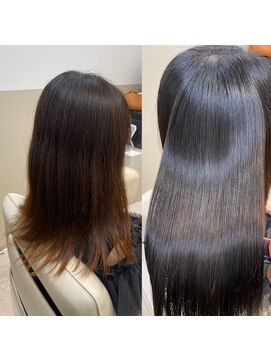 シュヴーブリヤン(cheveux brillants) 【美髪矯正で作る艶髪】明るいカラーの履歴も矯正を可能です
