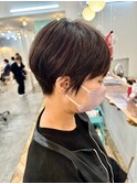 大人可愛い小顔ミニボブショートボブ前下がりボブ