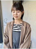 《Direct》耳掛け切りっぱなしボブ×ワイドバング
