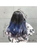 グラデーションカラー　ブルー×パープル