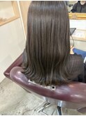 ツヤ髪オリーブカラー