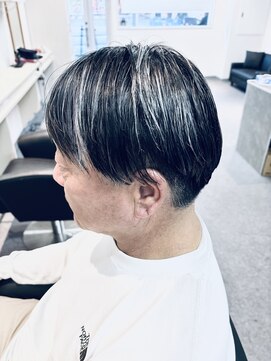 マジック 関目店(magic) ミドル世代メッシュで白髪ぼかし