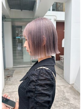 ロマリア ヒルズ 表参道 原宿(Lomalia HILLS) LomaliaHILLSダブルカラーケアブリーチラベンダーボブ