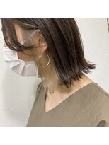 チャンネル(channel) 人気スタイル*イヤリングカラー×外ハネ 【大宮】