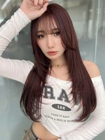 ソラ 広尾店(SORA)&nbsp;ロングレイヤー/ピンクベージュ/韓国ヘア