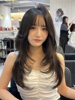 リー 四ツ橋(Lee)&nbsp;レイヤーカット/韓国風/外国人風/顔周り/透明感カラー