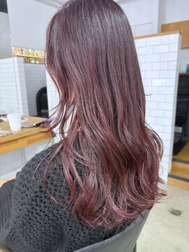 アトリエ ジジ(atelier ZiZi) ブリーチなしでもできるやわらかピンクカラー