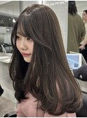 e425レイヤーカット髪質改善ブリーチなしダブルカラー原宿