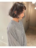 【柏原良亮】パーマボブ　