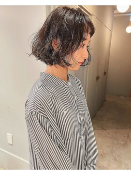 サンプラス(san+) 【柏原良亮】パーマボブ
