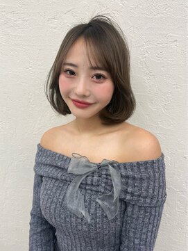サラジュ 西宮北口店(SARAJU) うる艶ふんわりボブ×グレージュ