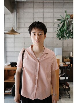 ウェウェ(wewe) メンズ　刈り上げなし　ダウンバングショート