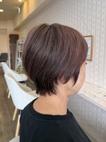 リプ(Lipu)&nbsp;40代50代 大人ショート×脱白髪染めカラー
