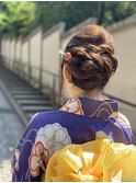浴衣サイドルーズアップ