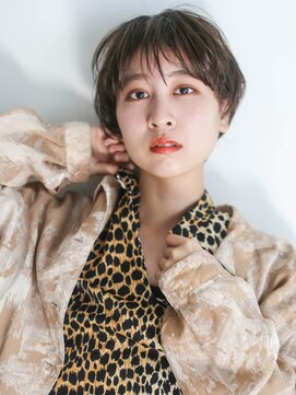 テトヘアー(teto hair) マッシュショート、アッシュブラウン、シースルーバング