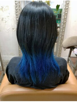 ゼットサロン(Z SALON) インナーカラー　ブルー