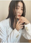 黒髪ロングストレート×韓国風前髪！！