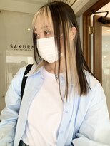 サクラ オモテサンドウ(SAKURA)&nbsp;インナーカラー/フェイスフレーミング/ブロンドカラー