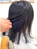 Lilyセミロング/インナーパープルカラー