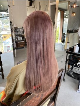 プライベートサロン キッテ(private salon kitte.) 柔らかピンクベージュロング