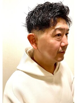 銀座マツナガ 浅草店 ロースキンフェードメンズスパイラルパーマ