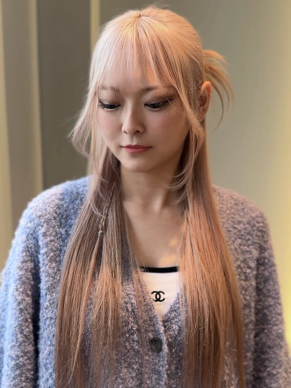 ミルクティーベージュ / カチモリ / ハーフアップ / アレンジ