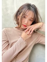 エイミー(Aimee) Aimee 町田 オリーブブラウン×シースルーバング