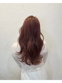 ピンクオレンジ/レイヤー/髪質改善