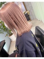 エヌプラス(N+)&nbsp;切りっぱなしボブ/エアリーロング/美髪/ピンクブラウン