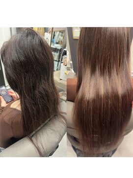 ワンス(ONCE) onceのメテオストレート＆エクステ縮毛矯正うねり・広がり改善