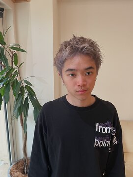 モーブ 代官山(mauve) メンズスパイキーショート×プラチナシルバー