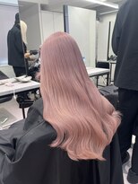 ペレ 渋谷(PELE)&nbsp;デザインカラー/レイヤーカット/ウェットヘア/オリーブベージュ