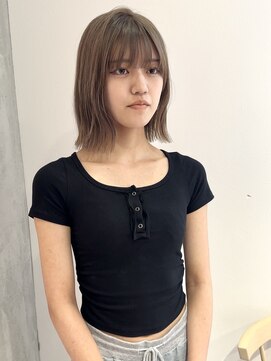 ヨーク(YOKE) 【YOKE】ミルクティーベージュグレージュアブリーチカラー