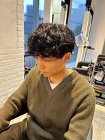 インク サカエ(inq sakae)&nbsp;メンズ/スパイラルパーマ/マッシュショート