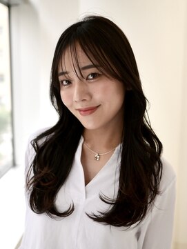 エアー 銀座(air) セミロングレイヤー韓国/ヨシンモリ/艶カラー/モテ髪