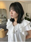 髪質改善でうるちゅる。くびれミディアムレイヤー