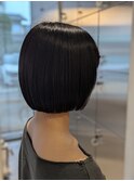 10代20代かわいい切りっぱなしボブ