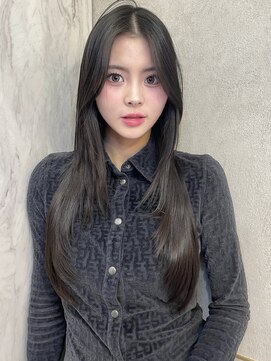 ルームバイシー 新宿(Loom. by Sea) チェリーブラウン×くびれヘア[夏/ボブ/グレージュ]