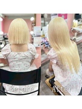 あるじゃんすー 仙台店 ホワイトブロンド#シールエクステ#韓国#ヨシンモリ#仙台