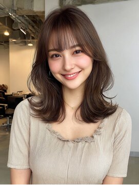 エン 稲毛(enn.) 黒髪/オリーブグレー/小顔/ココアベージュ/稲毛駅