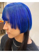 キュート Cute&nbsp;ハイトーンウルフ　インディゴブルー