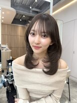 ウェイズトウキョウ 新宿店(Ways TOKYO)&nbsp;ミディアムレイヤーカット顔まわり透明感カラーベージュ